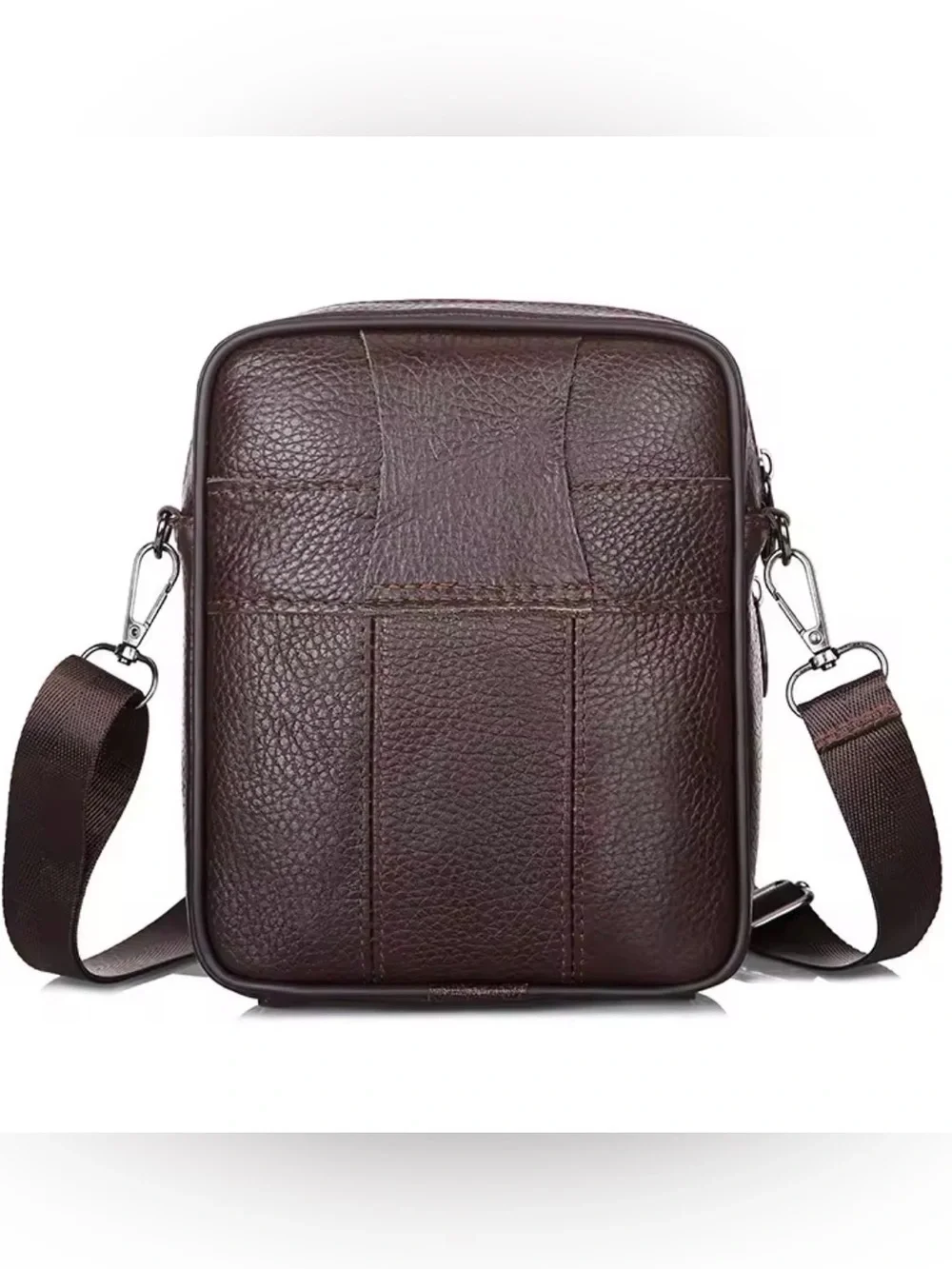 New Genuine Leather Crossbody Bag Vertical Trendy Multifunctional Shoulder Bag